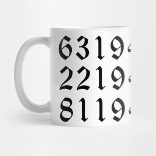 The Promised Wonderland numbers Mug